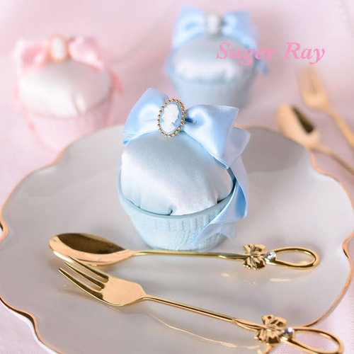 ピンクッション(針山)&デザインピンset＊Blue その他雑貨 jun 通販