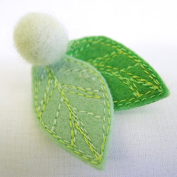 Pin Badge : Leaves Green No.5 第2張的照片