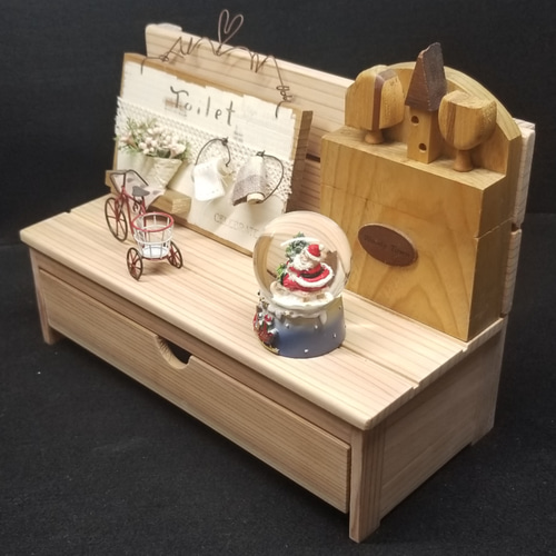 24時間以内に発送】手作り木工 無垢材の小物入れ シックな茶色