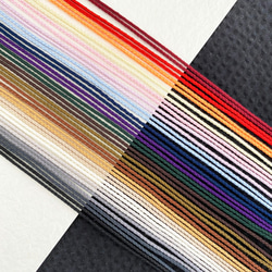 絹紐 「繭むすび」 約1mm×5m シルク100％ 極細(丸) 全20色 絹糸 飾り紐 組紐 掛け紐 アクセサリー 2枚目の画像
