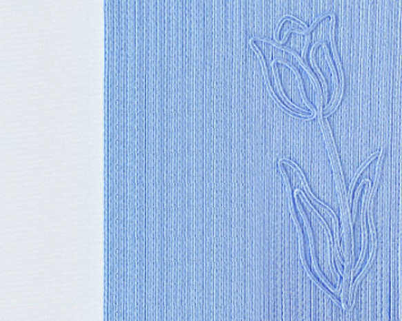 コード刺繍御朱印帳 TSUNAGU チューリップ 花柄 綿 蛇腹 日本製 刺繍 贈り物 ギフト 5枚目の画像