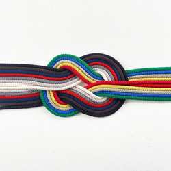絹紐 「繭むすび」 約4mm×2m シルク100％ 極太(丸) 全13色 絹糸 飾り紐 組紐 掛け紐 アクセサリー 3枚目の画像