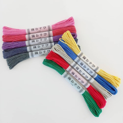 新色】絹紐 「繭むすび」 約1mm×5m シルク100％ 極細(丸) 全10色 飾り