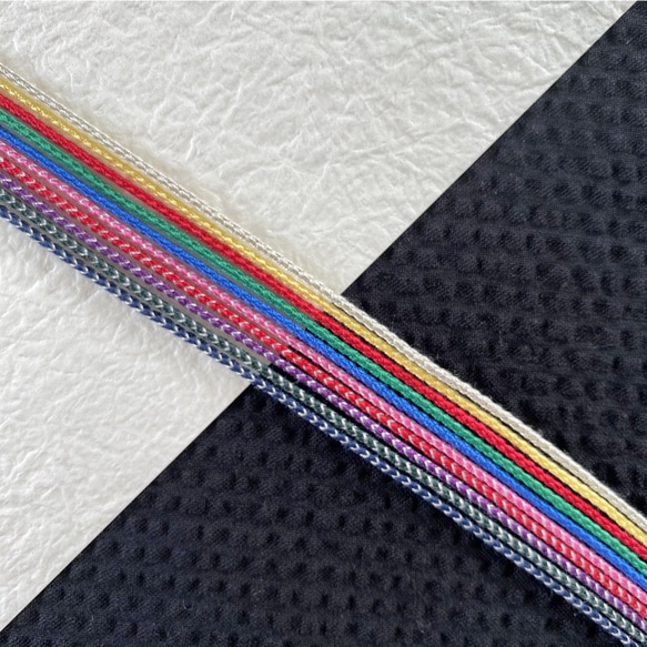 【新色】絹紐 「繭むすび」 約1.5mm×5m シルク100％ 細(丸) 全10色 飾り紐 組紐 掛け紐 アクセサリー 2枚目の画像