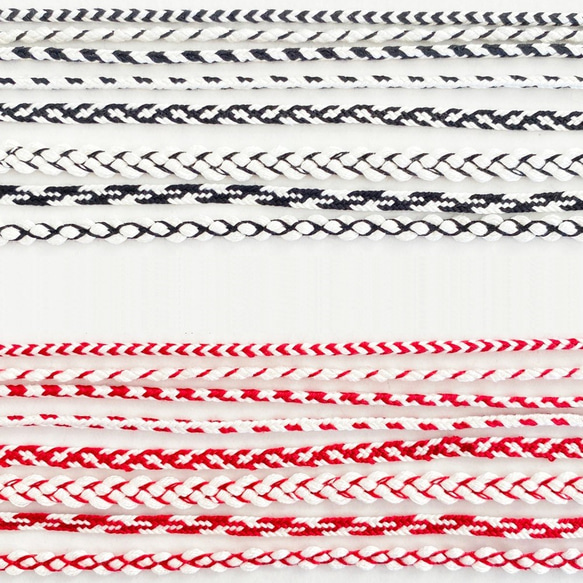 絹紐 「繭むすび」 1m計り売り シルク100％ 絹糸 飾り紐 組紐 掛け紐 アクセサリー 1枚目の画像