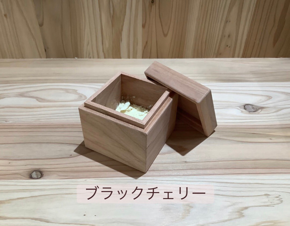 【単品販売】コロッとしたキューブ型の木製調味料入れ＊ 6枚目の画像