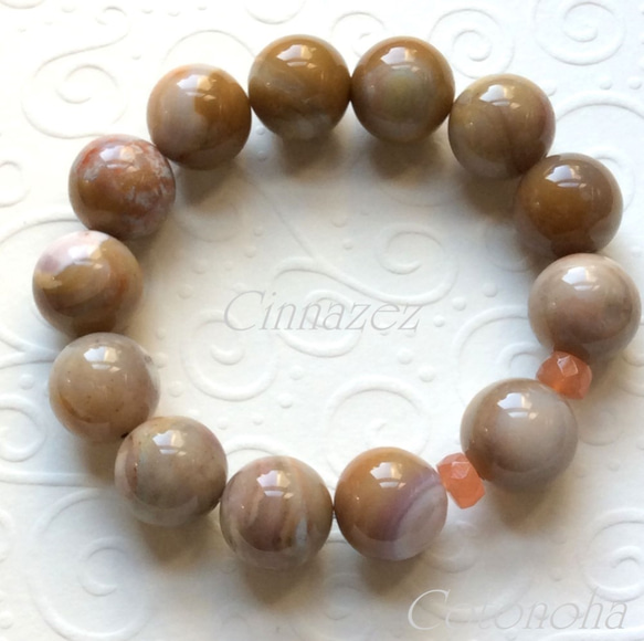 R様お取り置き【個性的な】H&E社◇シナゼツ14mmブレスレット☆ギャラン  