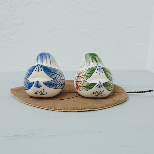 陶器＊おしどり夫婦＊ その他置物 kayo.k 通販 1792965｜Creema(クリーマ)