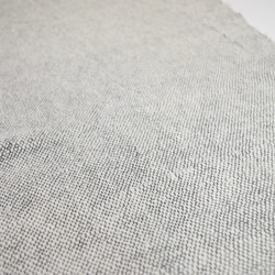 【手織り☆自然素材】ガラ紡のふわふわ毛糸マフラー「生成りホワイト」 9枚目の画像