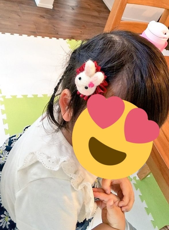 うさたんロゼッタの髪飾り 【おリボンver.】 4枚目の画像