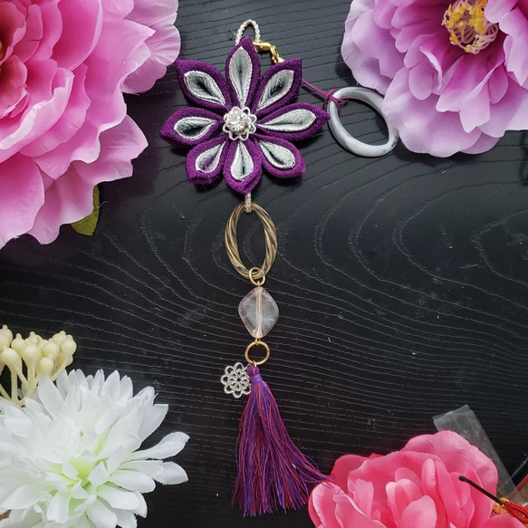 つまみ細工帯飾り　根付け　成人式　振り袖　浴衣　結婚式　打ち掛け　　神社式 つまみ細工帯飾り 根付け 成人式 振り袖 浴衣 結婚式 打ち掛け