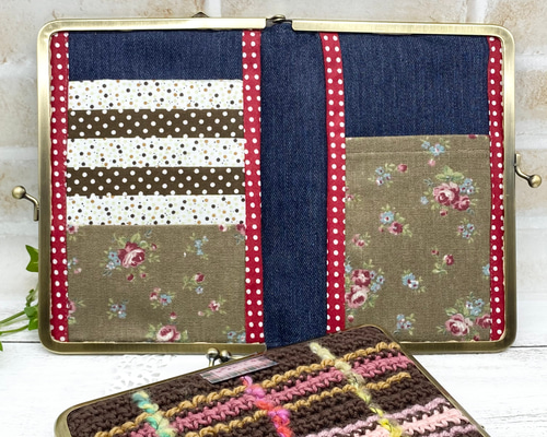 くるみほ　がま口手帳　カード入れ MY mama がま口 口金 スケジュール帳 カバー 手帳 b6 手作り