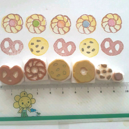 クッキー詰め合わせ 消しゴムはんこ はんこ・スタンプ みと 通販