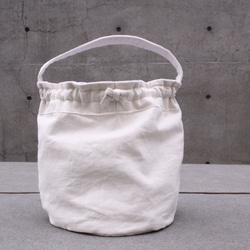 wrapping bucket bag【オフホワイト】 2枚目の画像