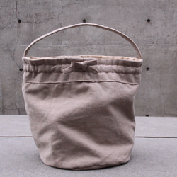 wrapping bucket bag【グレージュ】 3枚目の画像