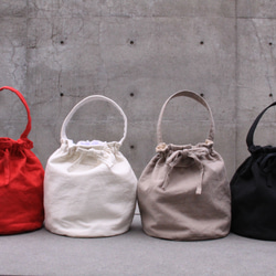 wrapping bucket bag【ベリーレッド】 9枚目の画像