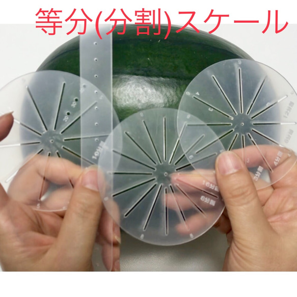 【等分定規・分割スケール】ソープカービング・フルーツカービングの制作にあると便利な道具。カービング以外の制作にもご使用く 2枚目の画像