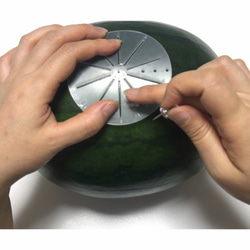 【等分定規・分割スケール】ソープカービング・フルーツカービングの制作にあると便利な道具。カービング以外の制作にもご使用く 3枚目の画像