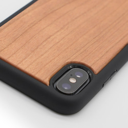 【名入れ可能】フレンチブルドッグ パイド(ゆるかわミックス) 衝撃吸収タイプ 木製iPhoneケース 4枚目の画像