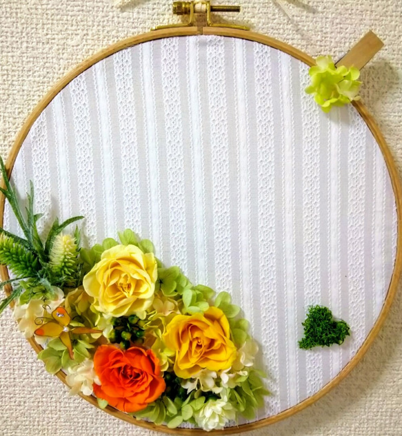 刺繍枠メッセージ・フォトボード【受注生産】 4枚目の画像