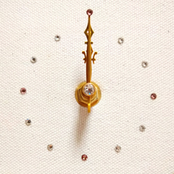 ❋アンティーク調花時計❋刺繍枠　花時計 4枚目の画像