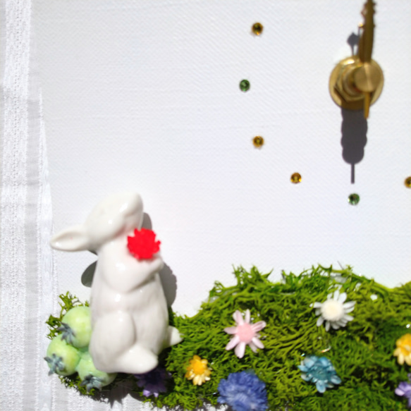 花時計【丘の上の白ウサギ】 3枚目の画像