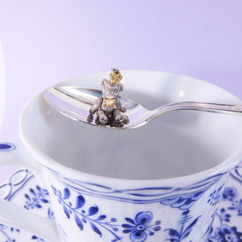 更に値下げしました！】「シルバー テディベア（20㍉）キング