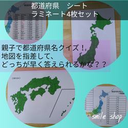 お得なセット★　都道府県&県庁所在地完璧に覚えるセット♪　なぞって覚える&地図で覚える　位置も形も書き順もしっかり覚える 8枚目の画像