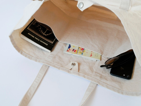 Clasicc Tote bag <Off white M > 9枚目の画像