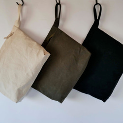 document bag <khaki L>※spring sale※ 2枚目の画像