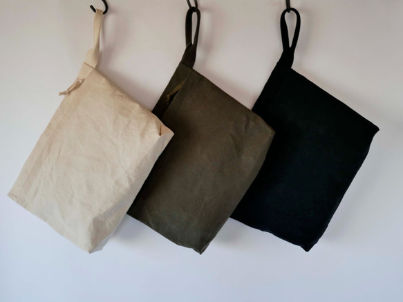 document bag <khaki L>※spring sale※ 2枚目の画像