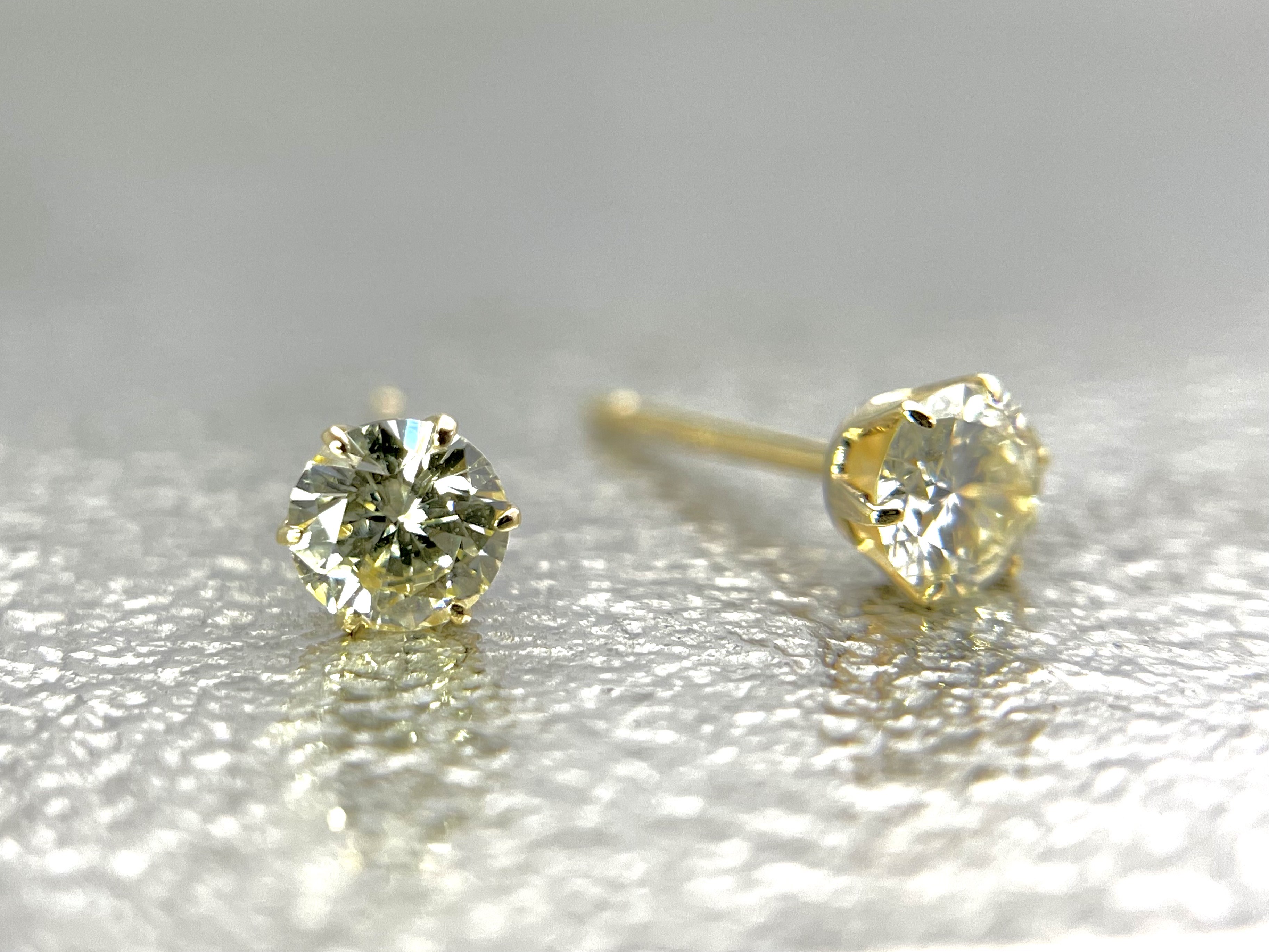 スタッドダイヤ～ K18YG 0.40ct ダイヤモンド ピアス ピアス（スタッド