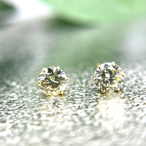 スタッドダイヤ～ K18YG 0.40ct ダイヤモンド ピアス ピアス