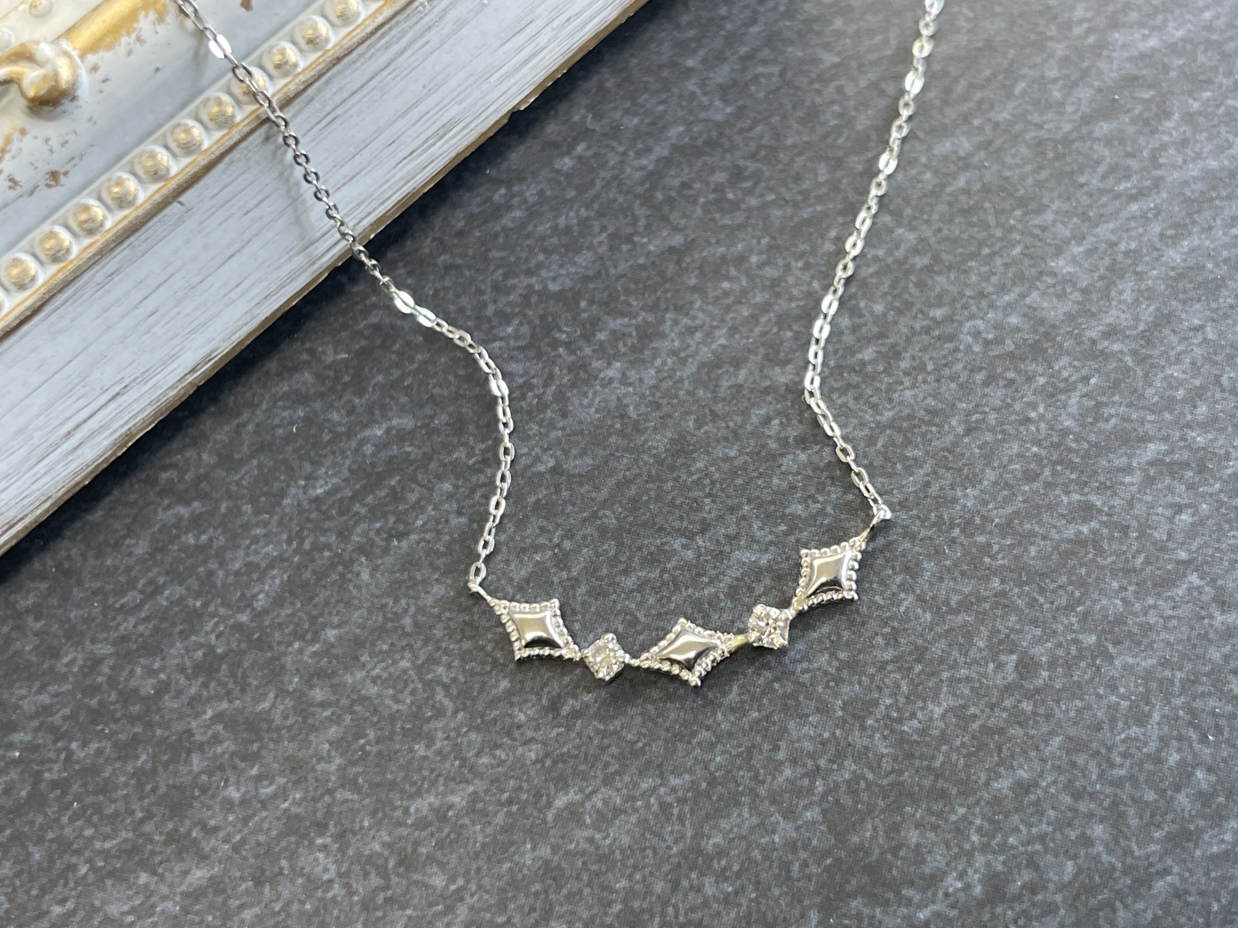 ～きらり～  No.2294  PT  ダイヤモンド  ネックレス