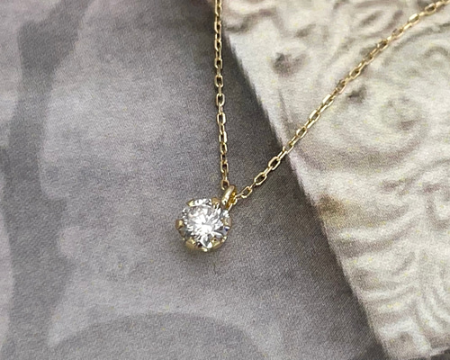 Booom K18 一粒ダイヤ ネックレス 正規品 購入証明書付 Booom K18 一粒ダイヤ ネックレス 正規品 購入証明書付 Booom K18 一粒