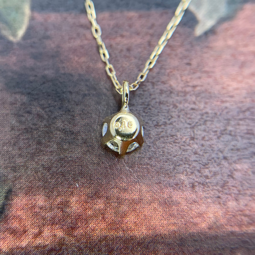 ひとつぶダイヤ～ K18YG 0.15ct ダイヤモンド ネックレス