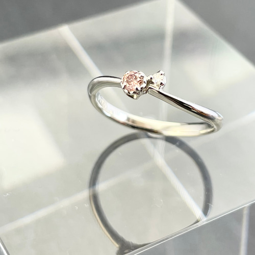 クレージュ　ハート　ダイヤ　リング　11号 e.m. - 【即日発送可】グレーダイヤモンドリング(K18)(11号) | GENTiL