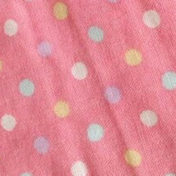 ♡パステルカラードットのリバーシブルスタイ♡ピンク♡ 4枚目の画像