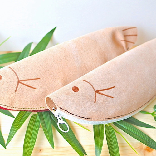 レトロ日傘〉浴衣生地を使った長日傘・沢山のリス傘袋付き