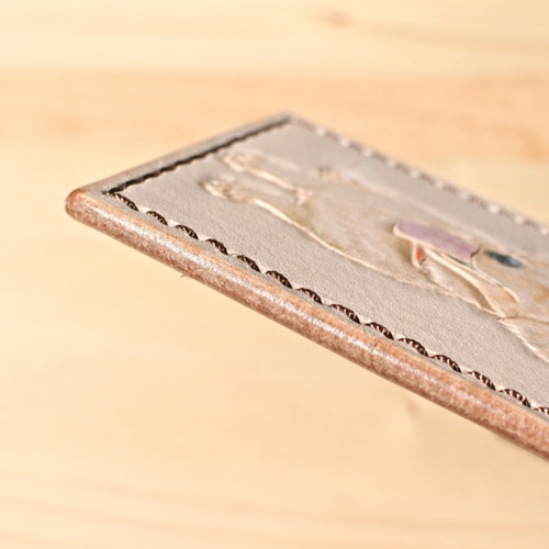 改良版］ペット肖像画キーリング 本革製［オーダーメイド］ キーリング