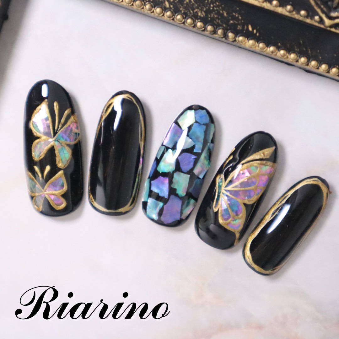 蝶×螺鈿風ネイル その他ファッション雑貨 Riarino_nail 通販