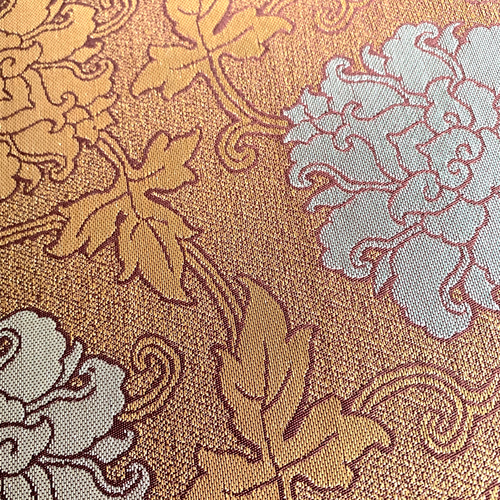 龍村晋御朱印帳 金銀二重蔓牡丹錦 見開き横型タイプ 18x24 龍村