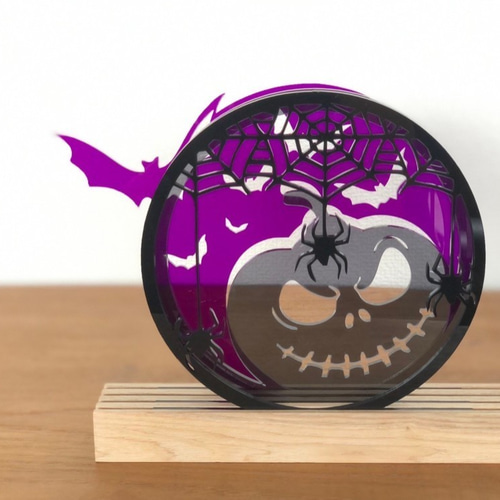 とても大きくてとてもゴージャス雰囲気のハロウィンオブジェ・1点もの♡ ハロウィン おしゃれ こわい インテリア 置物 オブジェ 木製