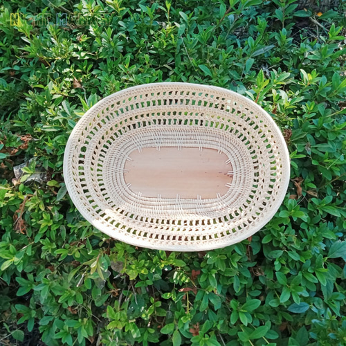 SALE ラタン（藤）バスケット／手編み／ナチュラル／かご・アジアン