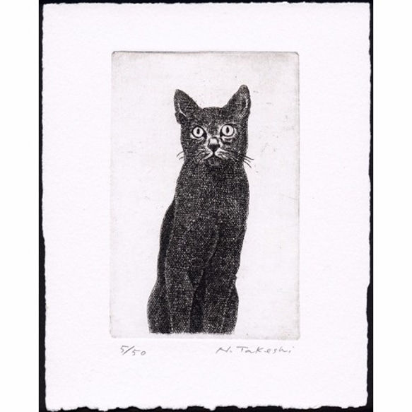 超かわいい〜！猫モチーフ 銅版画