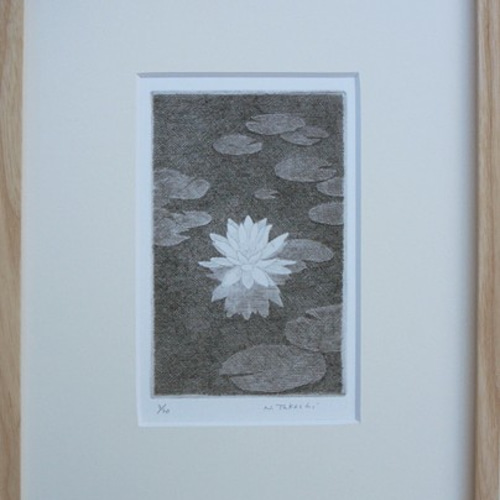 版画作品 藍を重ねて(フジアザミ) 版画 Akemi_Art 通販｜Creema(クリーマ)