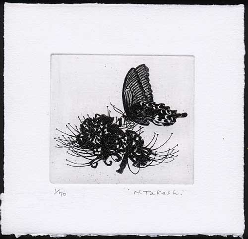 版画　「蝶の精」 版画　「蝶の精」