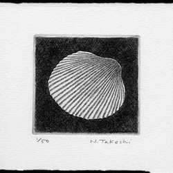 貝殻・G / 銅版画 (額あり） 3枚目の画像