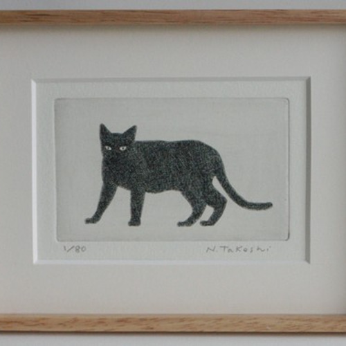 黒い猫・2020/ 銅版画 (作品のみ） 版画 Atelie Gray 通販