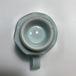 青白磁面取りマグカップ 3枚目の画像